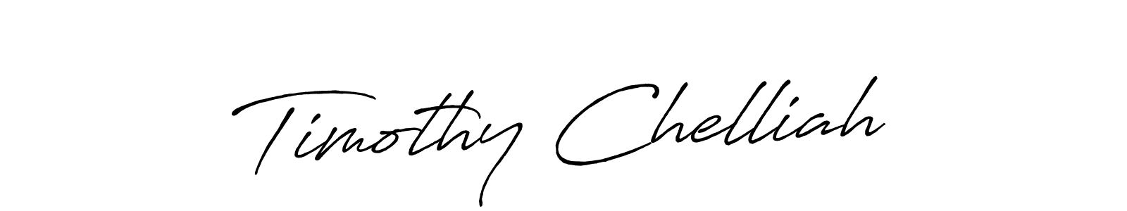 Make a beautiful signature design for name Timothy Chelliah. With this signature (Antro_Vectra_Bolder) style, you can create a handwritten signature for free. Timothy Chelliah signature style 7 images and pictures png