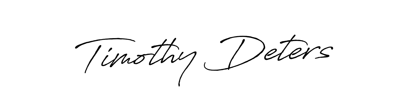 How to make Timothy Deters name signature. Use Antro_Vectra_Bolder style for creating short signs online. This is the latest handwritten sign. Timothy Deters signature style 7 images and pictures png