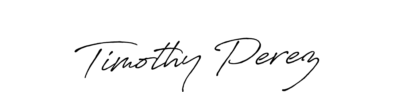 Create a beautiful signature design for name Timothy Perez. With this signature (Antro_Vectra_Bolder) fonts, you can make a handwritten signature for free. Timothy Perez signature style 7 images and pictures png