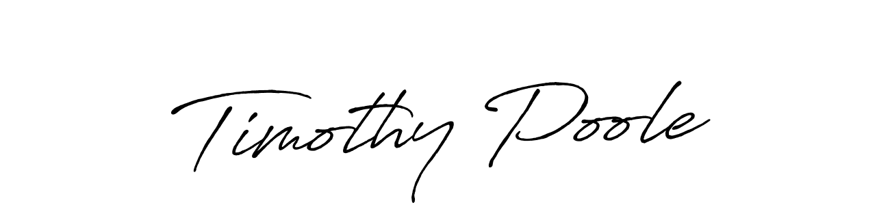 Create a beautiful signature design for name Timothy Poole. With this signature (Antro_Vectra_Bolder) fonts, you can make a handwritten signature for free. Timothy Poole signature style 7 images and pictures png