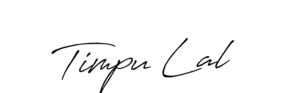 Make a beautiful signature design for name Timpu Lal. With this signature (Antro_Vectra_Bolder) style, you can create a handwritten signature for free. Timpu Lal signature style 7 images and pictures png