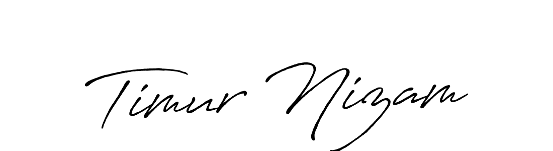 Also You can easily find your signature by using the search form. We will create Timur Nizam name handwritten signature images for you free of cost using Antro_Vectra_Bolder sign style. Timur Nizam signature style 7 images and pictures png