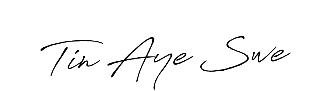 Design your own signature with our free online signature maker. With this signature software, you can create a handwritten (Antro_Vectra_Bolder) signature for name Tin Aye Swe. Tin Aye Swe signature style 7 images and pictures png