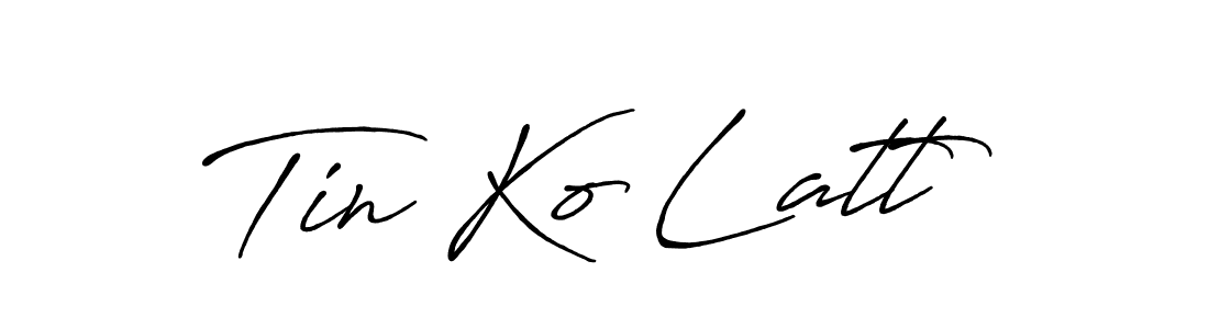 Antro_Vectra_Bolder is a professional signature style that is perfect for those who want to add a touch of class to their signature. It is also a great choice for those who want to make their signature more unique. Get Tin Ko Latt name to fancy signature for free. Tin Ko Latt signature style 7 images and pictures png