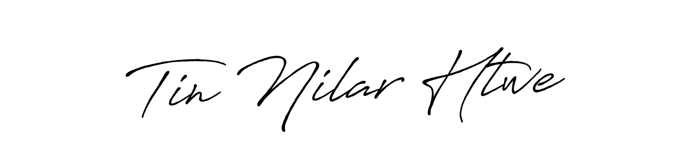 Tin Nilar Htwe stylish signature style. Best Handwritten Sign (Antro_Vectra_Bolder) for my name. Handwritten Signature Collection Ideas for my name Tin Nilar Htwe. Tin Nilar Htwe signature style 7 images and pictures png