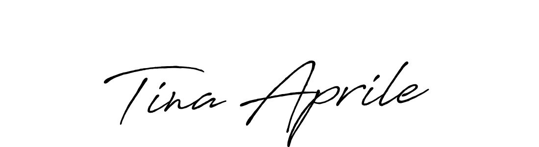 Similarly Antro_Vectra_Bolder is the best handwritten signature design. Signature creator online .You can use it as an online autograph creator for name Tina Aprile. Tina Aprile signature style 7 images and pictures png