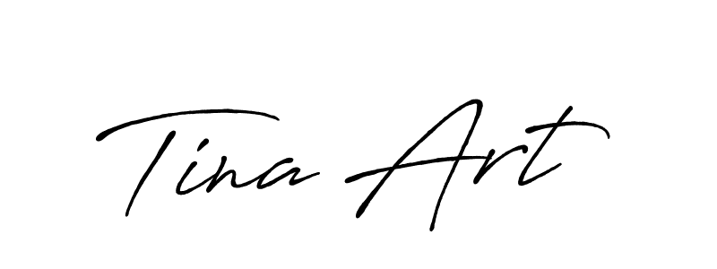 Use a signature maker to create a handwritten signature online. With this signature software, you can design (Antro_Vectra_Bolder) your own signature for name Tina Art. Tina Art signature style 7 images and pictures png