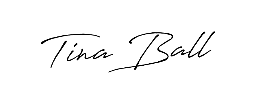 How to make Tina Ball name signature. Use Antro_Vectra_Bolder style for creating short signs online. This is the latest handwritten sign. Tina Ball signature style 7 images and pictures png