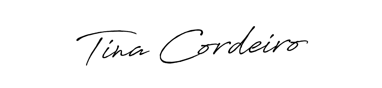 How to make Tina Cordeiro signature? Antro_Vectra_Bolder is a professional autograph style. Create handwritten signature for Tina Cordeiro name. Tina Cordeiro signature style 7 images and pictures png