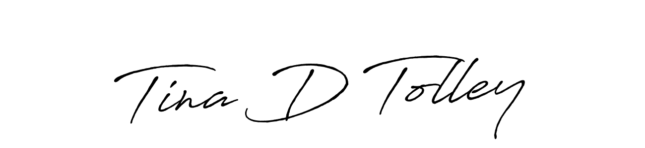 The best way (Antro_Vectra_Bolder) to make a short signature is to pick only two or three words in your name. The name Tina D Tolley include a total of six letters. For converting this name. Tina D Tolley signature style 7 images and pictures png