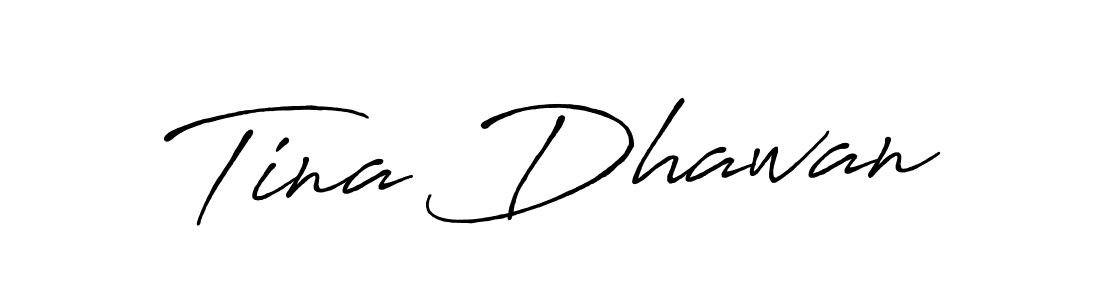 How to make Tina Dhawan signature? Antro_Vectra_Bolder is a professional autograph style. Create handwritten signature for Tina Dhawan name. Tina Dhawan signature style 7 images and pictures png