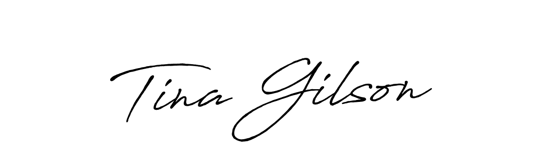You should practise on your own different ways (Antro_Vectra_Bolder) to write your name (Tina Gilson) in signature. don't let someone else do it for you. Tina Gilson signature style 7 images and pictures png