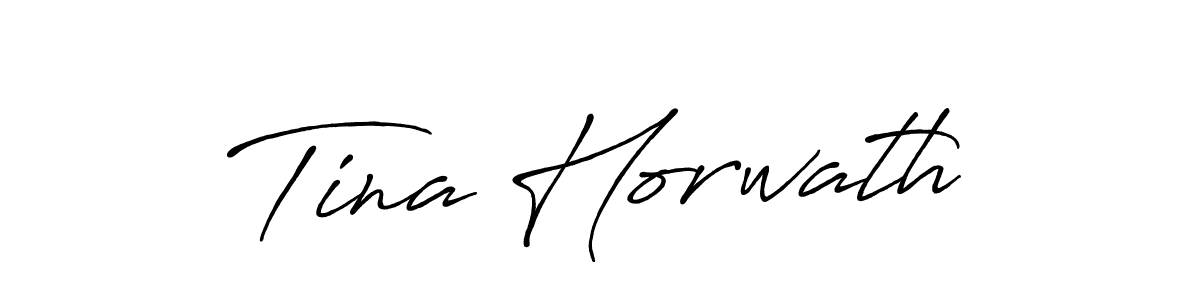 Use a signature maker to create a handwritten signature online. With this signature software, you can design (Antro_Vectra_Bolder) your own signature for name Tina Horwath. Tina Horwath signature style 7 images and pictures png