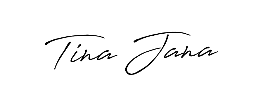 Use a signature maker to create a handwritten signature online. With this signature software, you can design (Antro_Vectra_Bolder) your own signature for name Tina Jana. Tina Jana signature style 7 images and pictures png