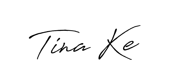 Make a beautiful signature design for name Tina Ke. With this signature (Antro_Vectra_Bolder) style, you can create a handwritten signature for free. Tina Ke signature style 7 images and pictures png