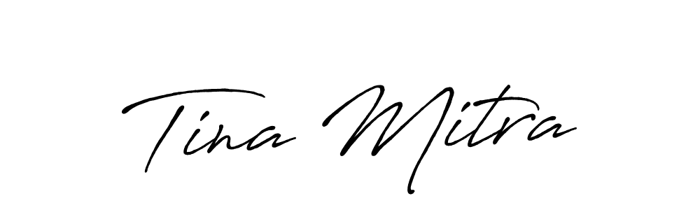 It looks lik you need a new signature style for name Tina Mitra. Design unique handwritten (Antro_Vectra_Bolder) signature with our free signature maker in just a few clicks. Tina Mitra signature style 7 images and pictures png