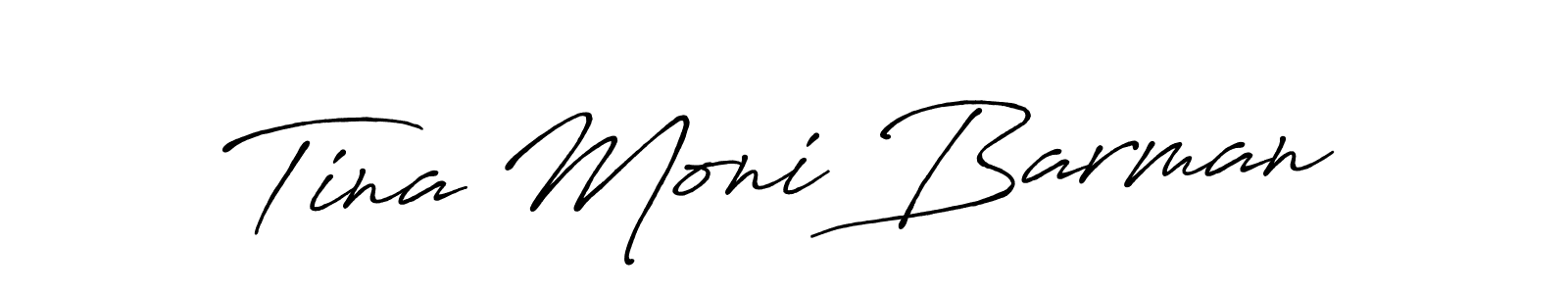 How to make Tina Moni Barman signature? Antro_Vectra_Bolder is a professional autograph style. Create handwritten signature for Tina Moni Barman name. Tina Moni Barman signature style 7 images and pictures png