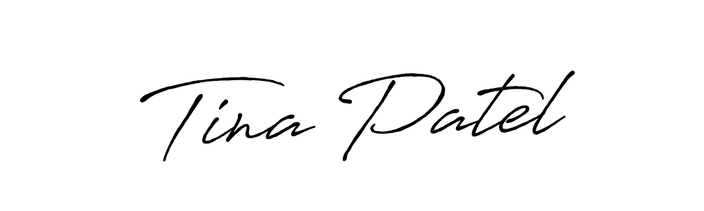 Similarly Antro_Vectra_Bolder is the best handwritten signature design. Signature creator online .You can use it as an online autograph creator for name Tina Patel. Tina Patel signature style 7 images and pictures png