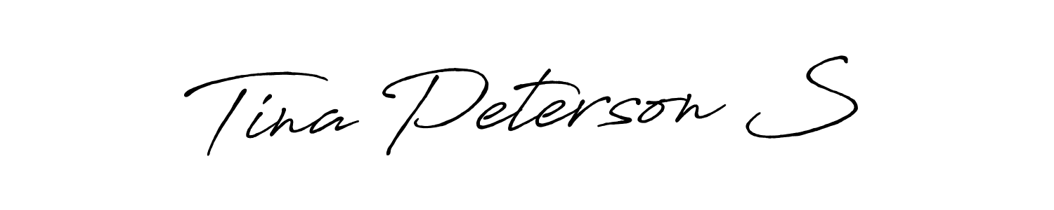 You should practise on your own different ways (Antro_Vectra_Bolder) to write your name (Tina Peterson S) in signature. don't let someone else do it for you. Tina Peterson S signature style 7 images and pictures png