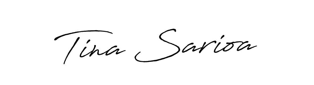 How to make Tina Sarioa signature? Antro_Vectra_Bolder is a professional autograph style. Create handwritten signature for Tina Sarioa name. Tina Sarioa signature style 7 images and pictures png