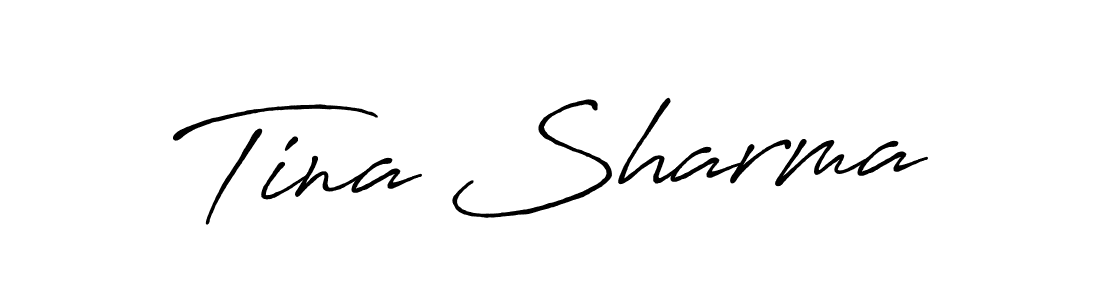 Also we have Tina Sharma name is the best signature style. Create professional handwritten signature collection using Antro_Vectra_Bolder autograph style. Tina Sharma signature style 7 images and pictures png