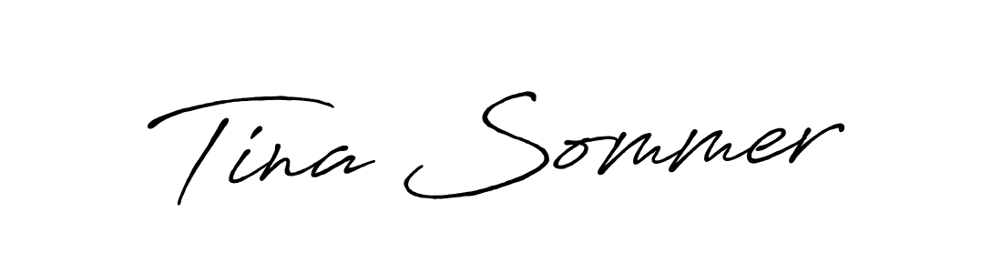 How to make Tina Sommer signature? Antro_Vectra_Bolder is a professional autograph style. Create handwritten signature for Tina Sommer name. Tina Sommer signature style 7 images and pictures png