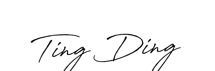 It looks lik you need a new signature style for name Ting Ding. Design unique handwritten (Antro_Vectra_Bolder) signature with our free signature maker in just a few clicks. Ting Ding signature style 7 images and pictures png