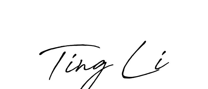 Antro_Vectra_Bolder is a professional signature style that is perfect for those who want to add a touch of class to their signature. It is also a great choice for those who want to make their signature more unique. Get Ting Li name to fancy signature for free. Ting Li signature style 7 images and pictures png