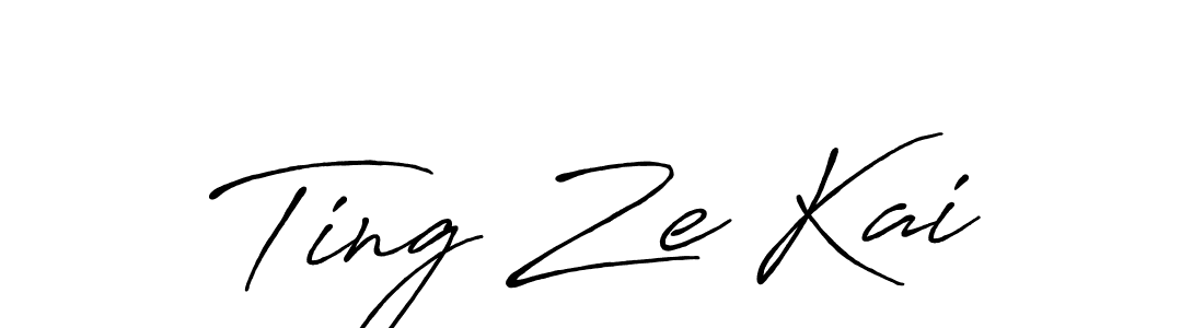 Use a signature maker to create a handwritten signature online. With this signature software, you can design (Antro_Vectra_Bolder) your own signature for name Ting Ze Kai. Ting Ze Kai signature style 7 images and pictures png