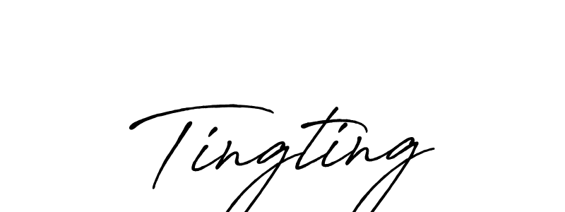 if you are searching for the best signature style for your name Tingting. so please give up your signature search. here we have designed multiple signature styles  using Antro_Vectra_Bolder. Tingting signature style 7 images and pictures png