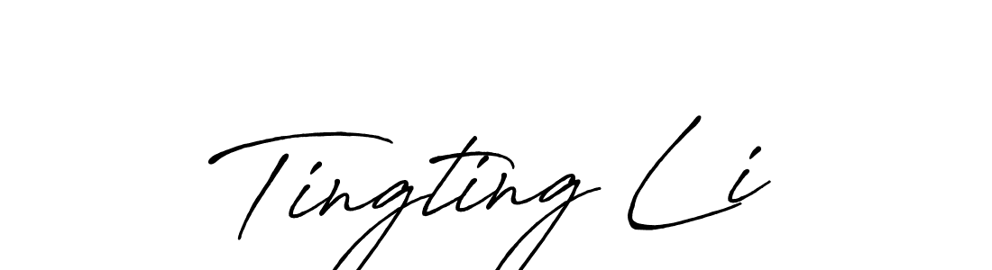 Also You can easily find your signature by using the search form. We will create Tingting Li name handwritten signature images for you free of cost using Antro_Vectra_Bolder sign style. Tingting Li signature style 7 images and pictures png