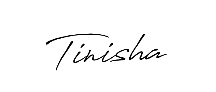 Tinisha stylish signature style. Best Handwritten Sign (Antro_Vectra_Bolder) for my name. Handwritten Signature Collection Ideas for my name Tinisha. Tinisha signature style 7 images and pictures png