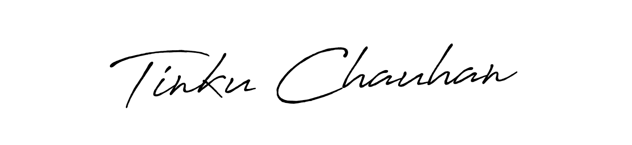 Tinku Chauhan stylish signature style. Best Handwritten Sign (Antro_Vectra_Bolder) for my name. Handwritten Signature Collection Ideas for my name Tinku Chauhan. Tinku Chauhan signature style 7 images and pictures png