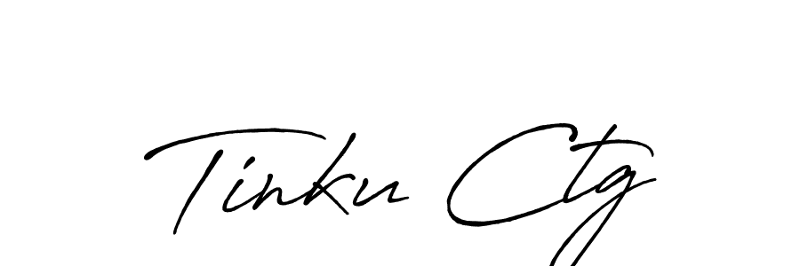 Make a beautiful signature design for name Tinku Ctg. With this signature (Antro_Vectra_Bolder) style, you can create a handwritten signature for free. Tinku Ctg signature style 7 images and pictures png
