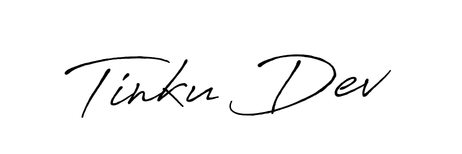 How to make Tinku Dev signature? Antro_Vectra_Bolder is a professional autograph style. Create handwritten signature for Tinku Dev name. Tinku Dev signature style 7 images and pictures png