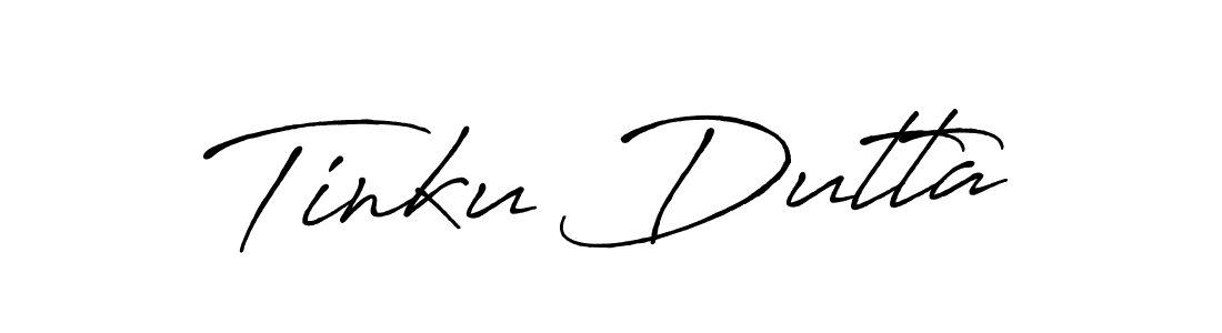 Antro_Vectra_Bolder is a professional signature style that is perfect for those who want to add a touch of class to their signature. It is also a great choice for those who want to make their signature more unique. Get Tinku Dutta name to fancy signature for free. Tinku Dutta signature style 7 images and pictures png