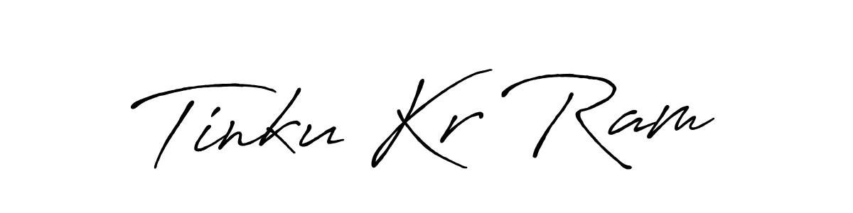 You should practise on your own different ways (Antro_Vectra_Bolder) to write your name (Tinku Kr Ram) in signature. don't let someone else do it for you. Tinku Kr Ram signature style 7 images and pictures png