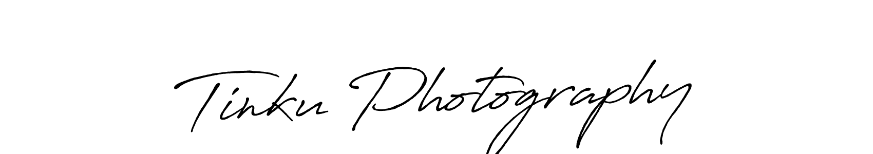Create a beautiful signature design for name Tinku Photography. With this signature (Antro_Vectra_Bolder) fonts, you can make a handwritten signature for free. Tinku Photography signature style 7 images and pictures png