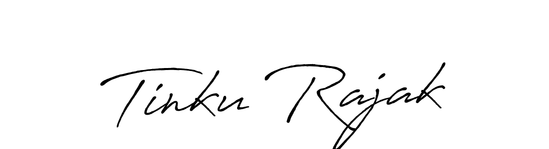 Create a beautiful signature design for name Tinku Rajak. With this signature (Antro_Vectra_Bolder) fonts, you can make a handwritten signature for free. Tinku Rajak signature style 7 images and pictures png