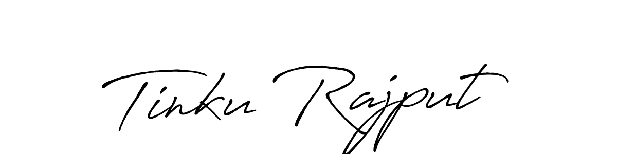 How to make Tinku Rajput name signature. Use Antro_Vectra_Bolder style for creating short signs online. This is the latest handwritten sign. Tinku Rajput signature style 7 images and pictures png