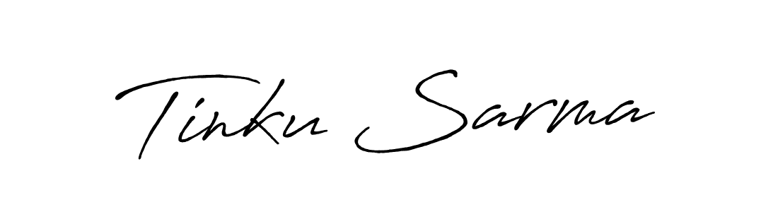 Also we have Tinku Sarma name is the best signature style. Create professional handwritten signature collection using Antro_Vectra_Bolder autograph style. Tinku Sarma signature style 7 images and pictures png