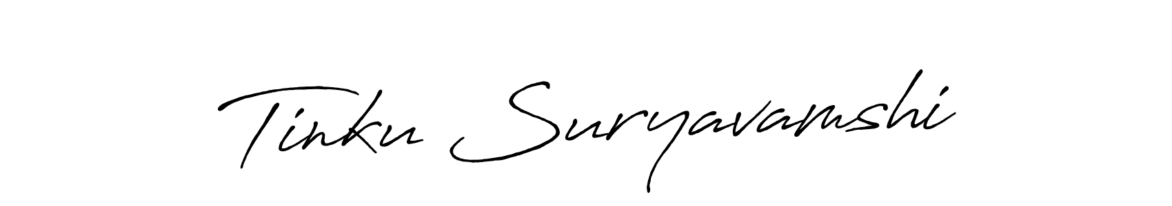 Similarly Antro_Vectra_Bolder is the best handwritten signature design. Signature creator online .You can use it as an online autograph creator for name Tinku Suryavamshi. Tinku Suryavamshi signature style 7 images and pictures png