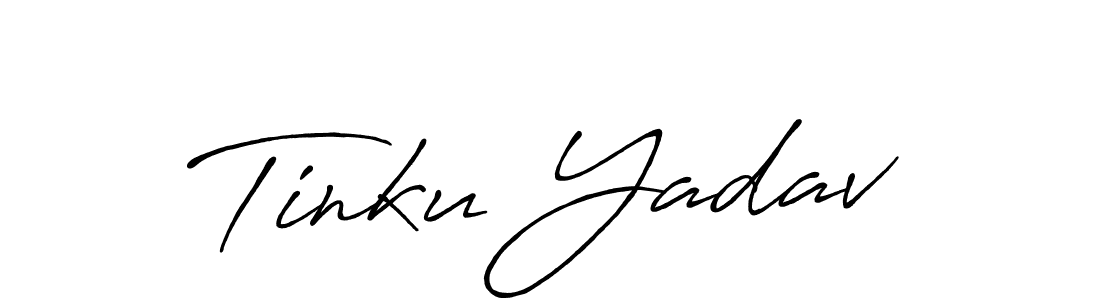 Use a signature maker to create a handwritten signature online. With this signature software, you can design (Antro_Vectra_Bolder) your own signature for name Tinku Yadav. Tinku Yadav signature style 7 images and pictures png