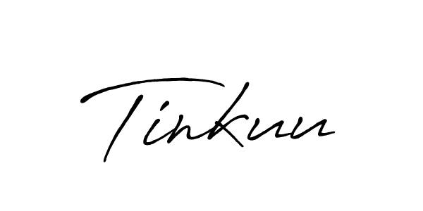 Use a signature maker to create a handwritten signature online. With this signature software, you can design (Antro_Vectra_Bolder) your own signature for name Tinkuu. Tinkuu signature style 7 images and pictures png