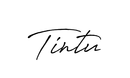 The best way (Antro_Vectra_Bolder) to make a short signature is to pick only two or three words in your name. The name Tintu include a total of six letters. For converting this name. Tintu signature style 7 images and pictures png