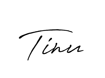 Create a beautiful signature design for name Tinu. With this signature (Antro_Vectra_Bolder) fonts, you can make a handwritten signature for free. Tinu signature style 7 images and pictures png
