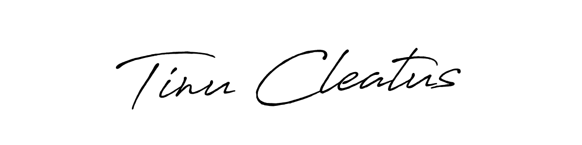 Tinu Cleatus stylish signature style. Best Handwritten Sign (Antro_Vectra_Bolder) for my name. Handwritten Signature Collection Ideas for my name Tinu Cleatus. Tinu Cleatus signature style 7 images and pictures png