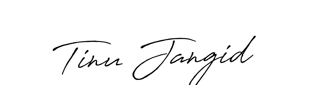 Also You can easily find your signature by using the search form. We will create Tinu Jangid name handwritten signature images for you free of cost using Antro_Vectra_Bolder sign style. Tinu Jangid signature style 7 images and pictures png