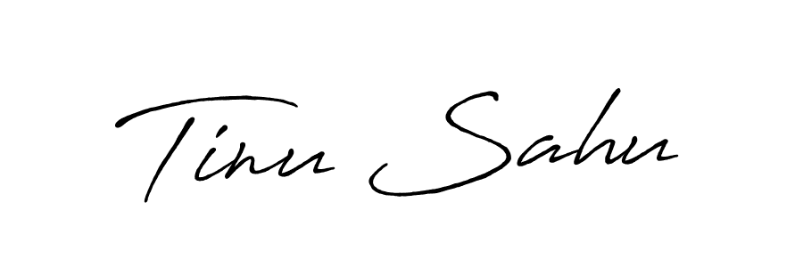 Tinu Sahu stylish signature style. Best Handwritten Sign (Antro_Vectra_Bolder) for my name. Handwritten Signature Collection Ideas for my name Tinu Sahu. Tinu Sahu signature style 7 images and pictures png