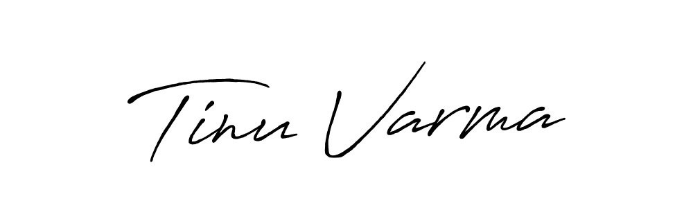 Create a beautiful signature design for name Tinu Varma. With this signature (Antro_Vectra_Bolder) fonts, you can make a handwritten signature for free. Tinu Varma signature style 7 images and pictures png